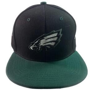 Black/Green Philadelphia Eagles NFL Snapback Adjustable Hat, Supreme Cap